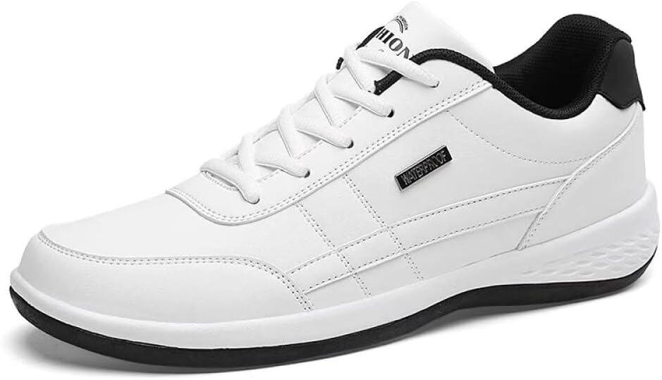 

Удобные мужские кроссовки из ПУ для спорта и путешествий Zonkacen, белый