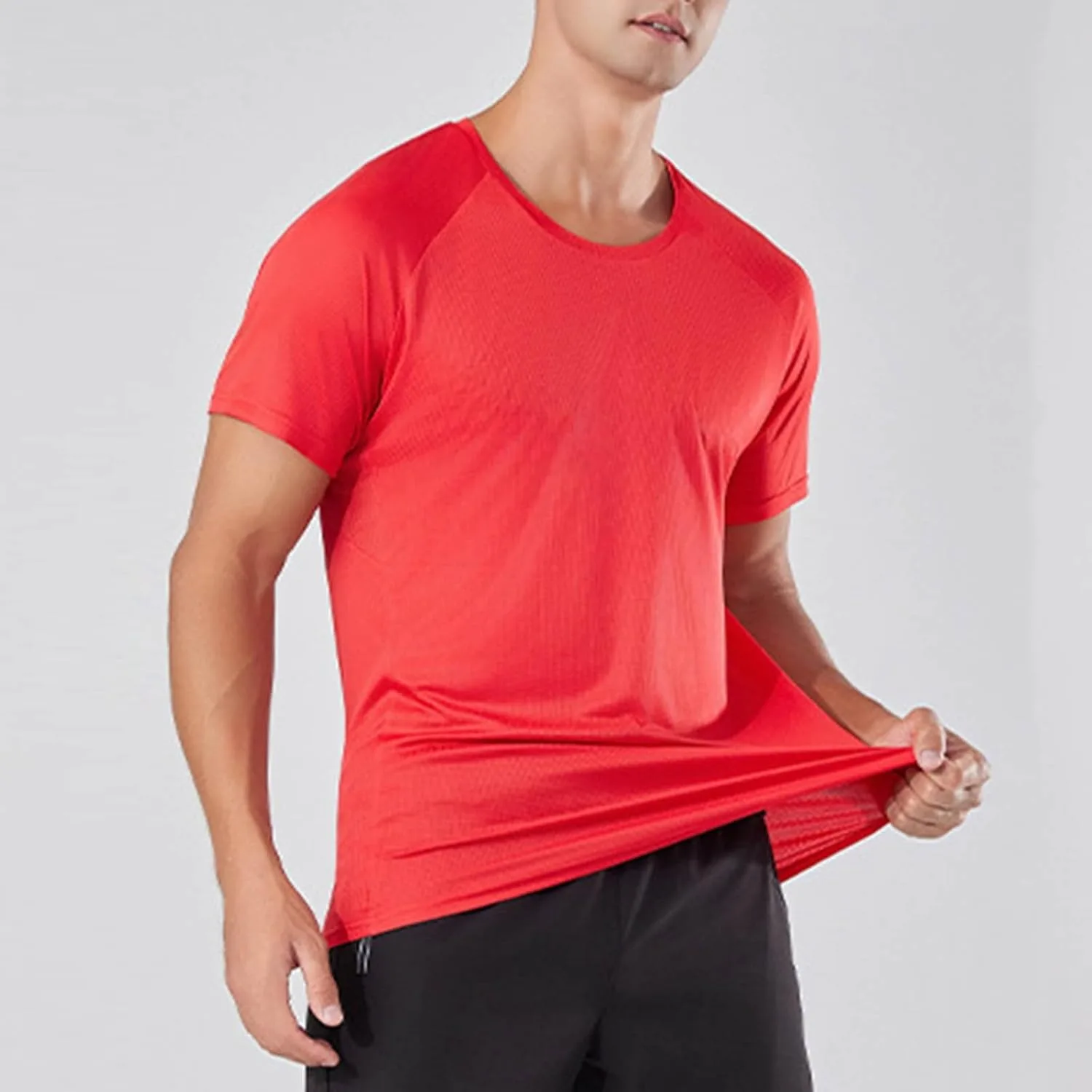 Футболка с коротким рукавом для мужчин Cool Breathable Quick Dry — фото 2