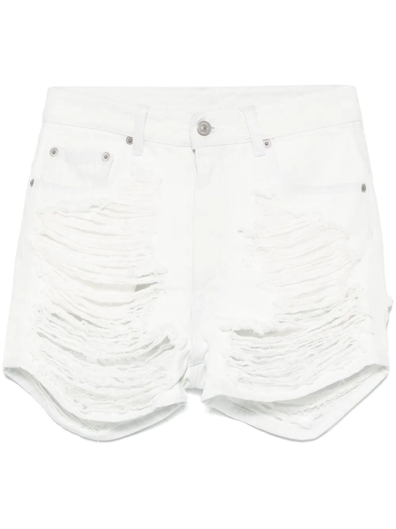 

MM6 Maison Margiela джинсовые шорты с потертостями, белый
