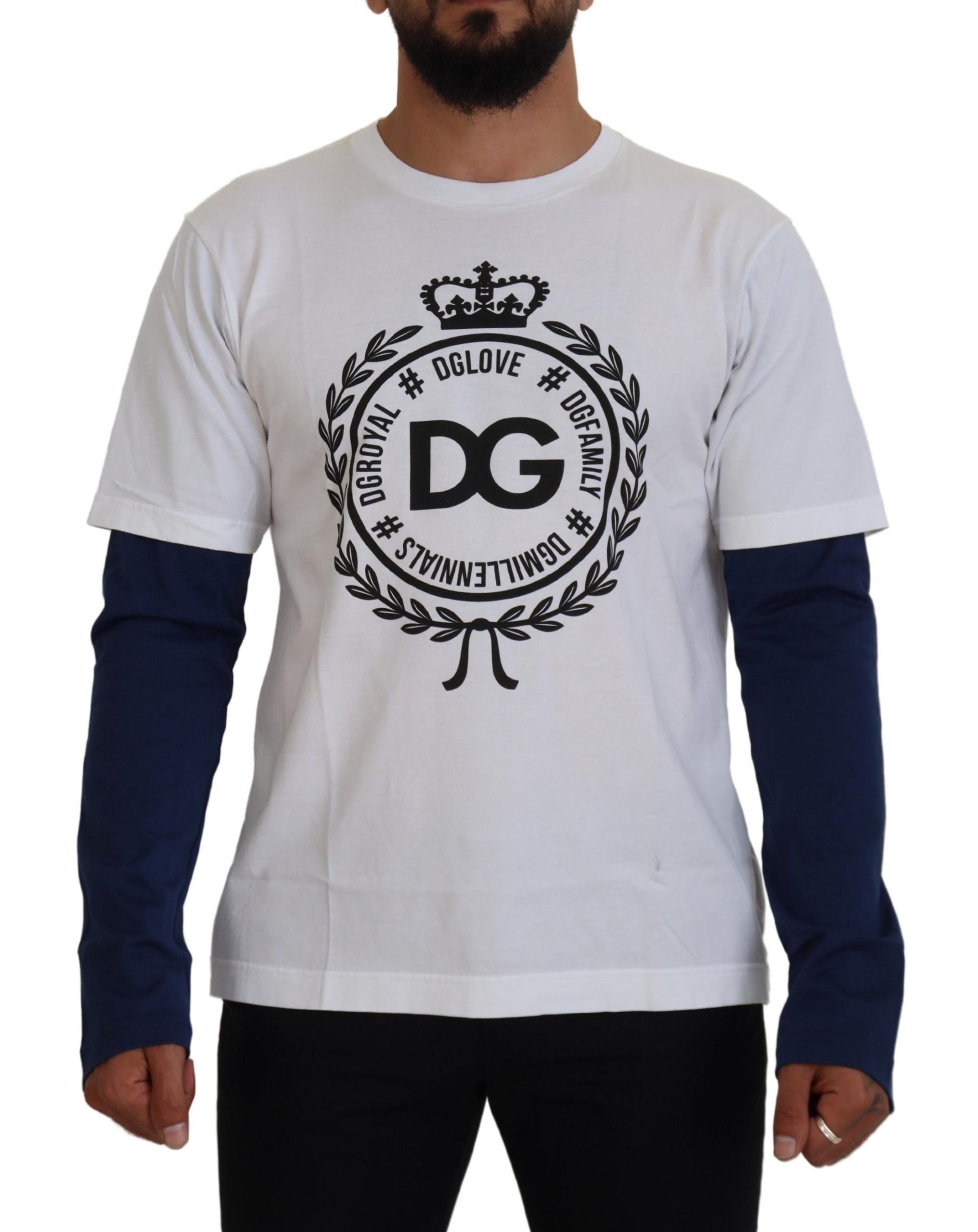 

Элегантный свитер-пуловер с круглым вырезом Dolce & Gabbana, черный