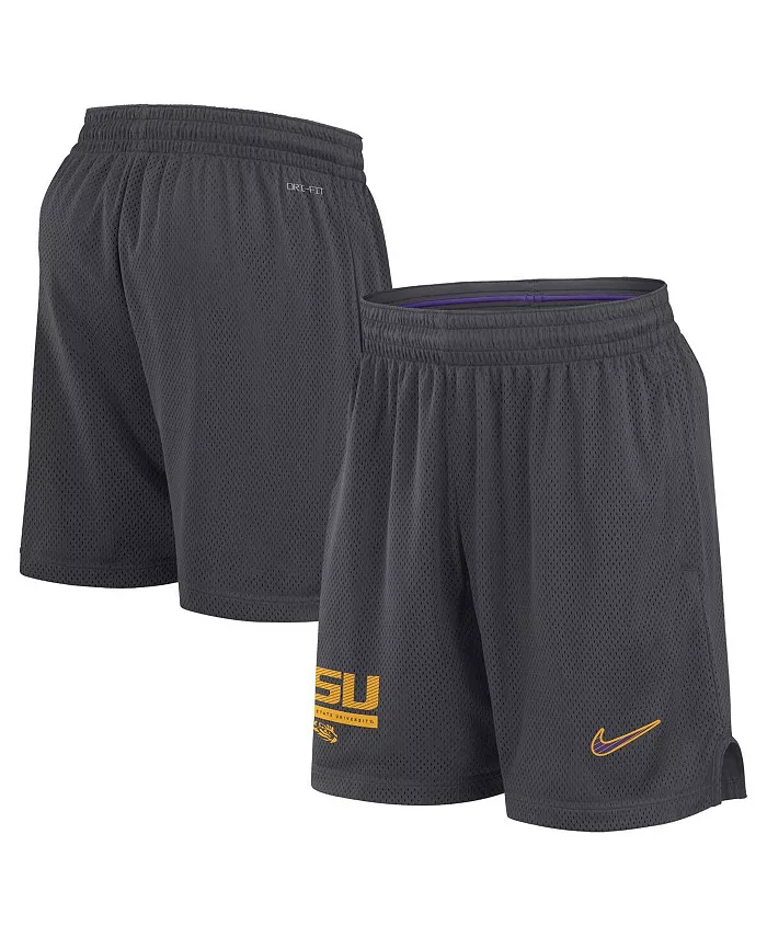 

Мужские шорты LSU Tigers 2024 Sideline Mesh цвета антрацит Nike