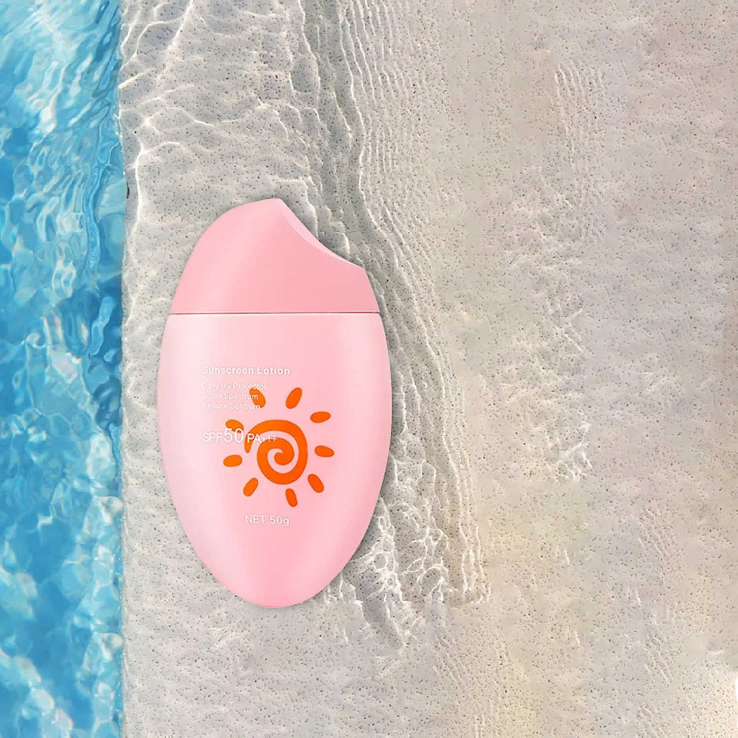 Солнцезащитный лосьон для лица Ultra Sheer SPF 50+ Generic, 50 г, розовый — фото 2