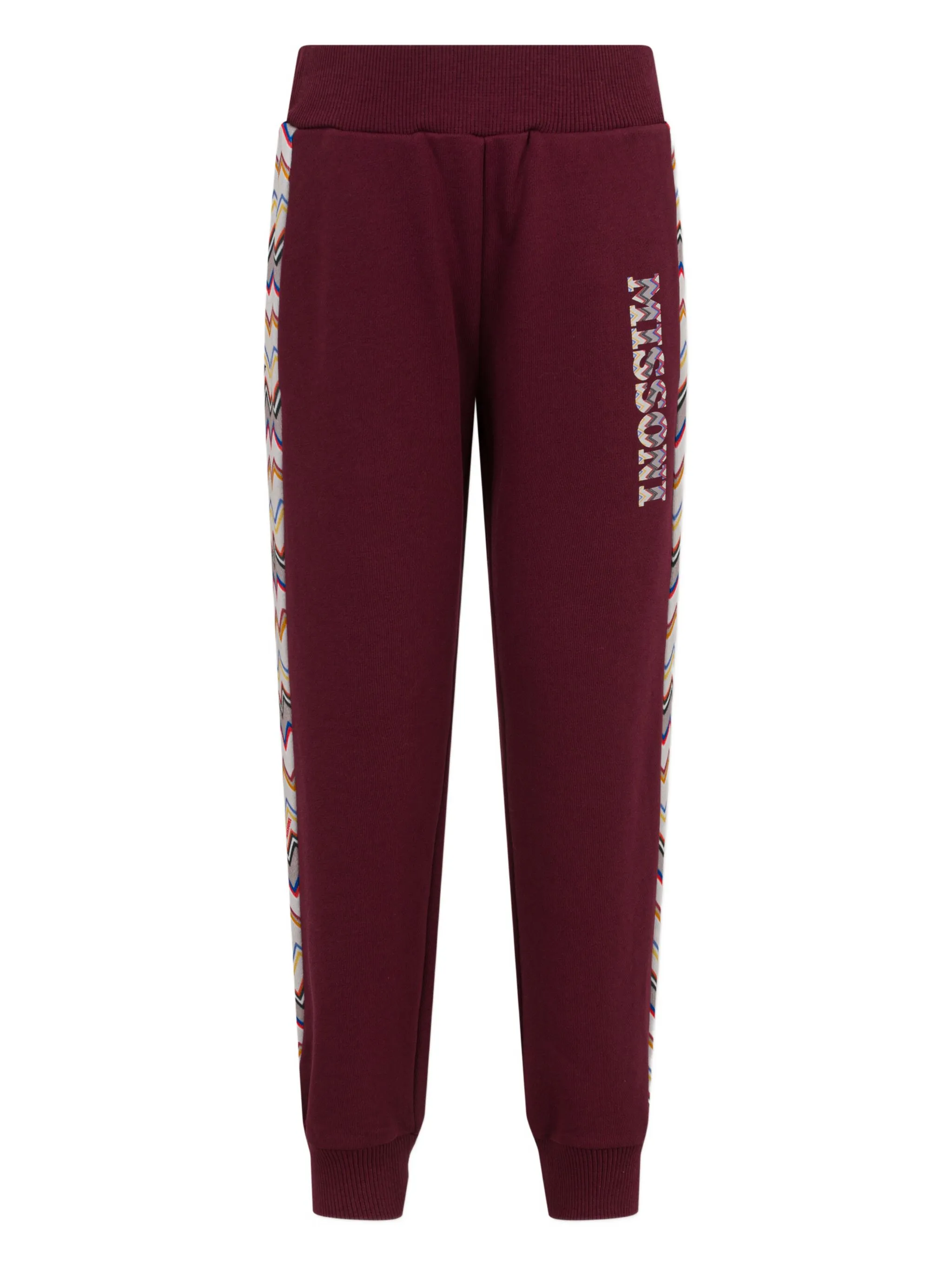 

Брюки с логотипом с зигзагообразным рисунком Missoni Kids, фиолетовый