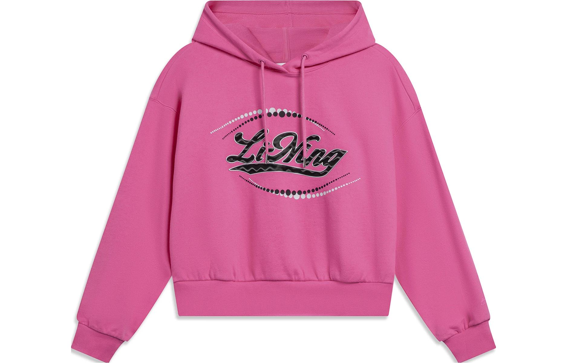 

Женская толстовка LiNing Sports Life Collection, Fluorescent Rose Red