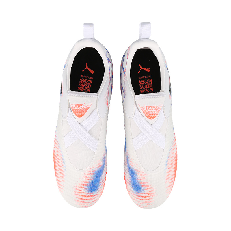 PUMA FUTURE 8 MATCH низкие детские футбольные бутсы белый красный kids' — фото 2