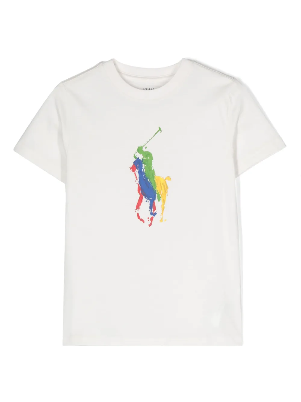 

Футболка с логотипом Polo Pony Polo Ralph Lauren Kids, белый