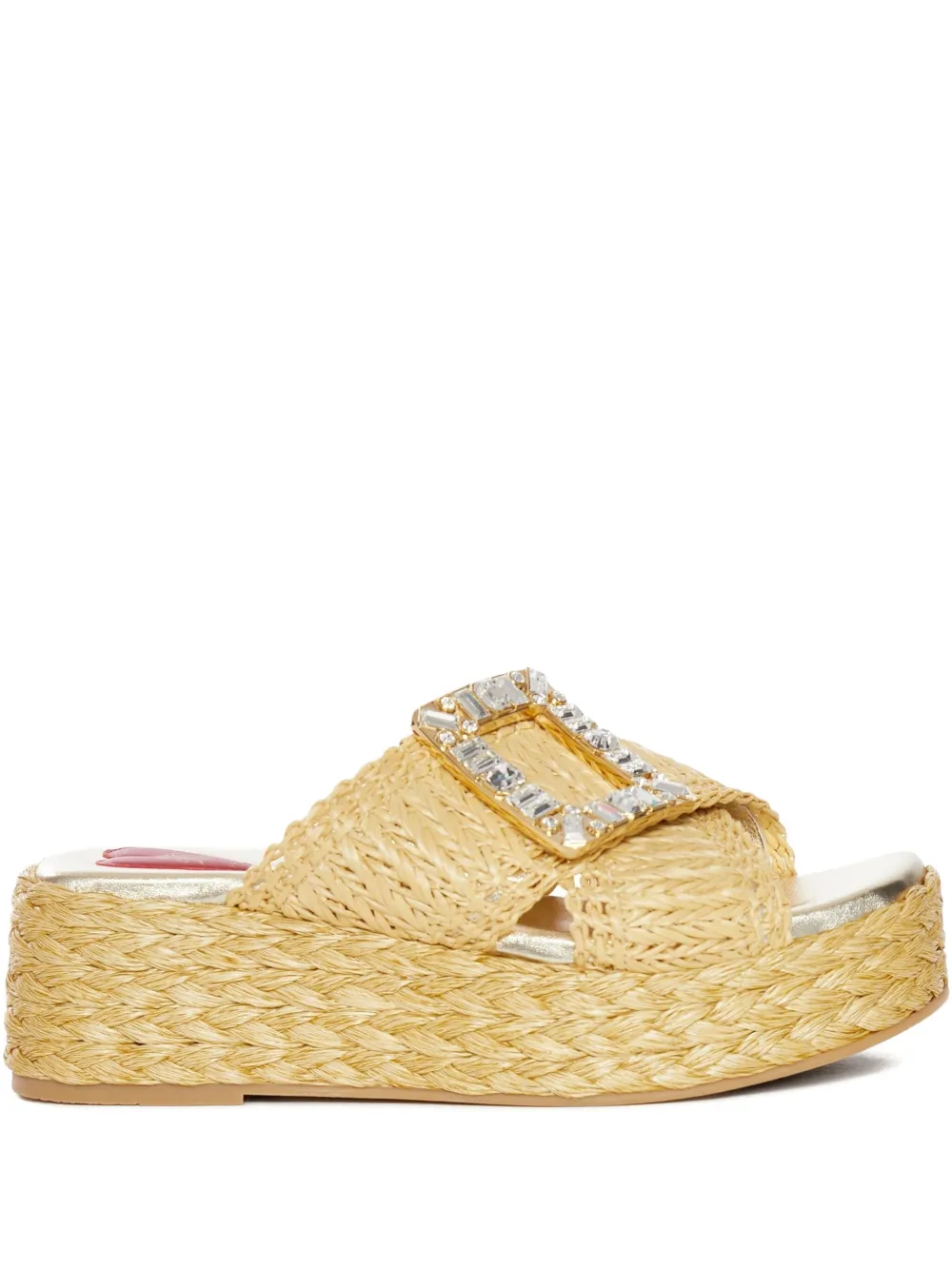 Эспадрильи с кристаллами Roger Vivier, нейтральный