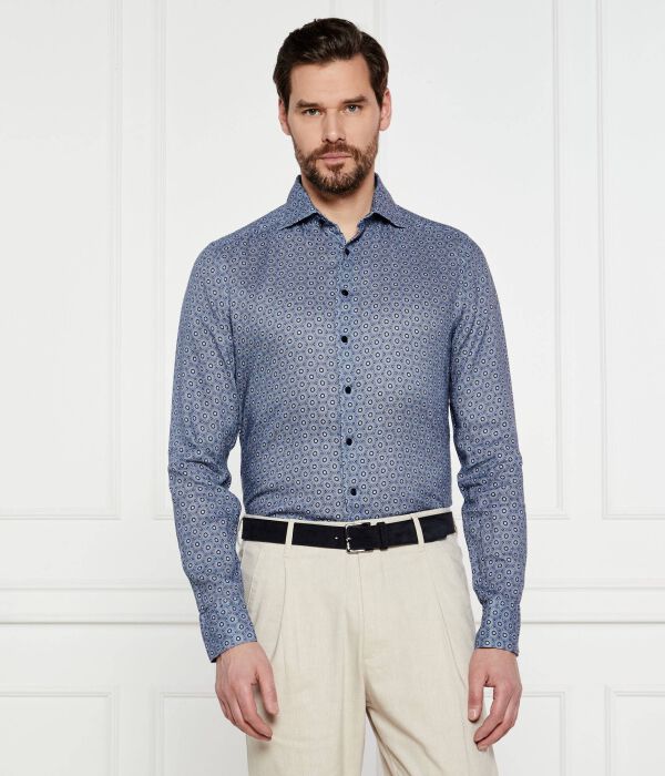 

Льняная рубашка Slim fit Stenströms, синий