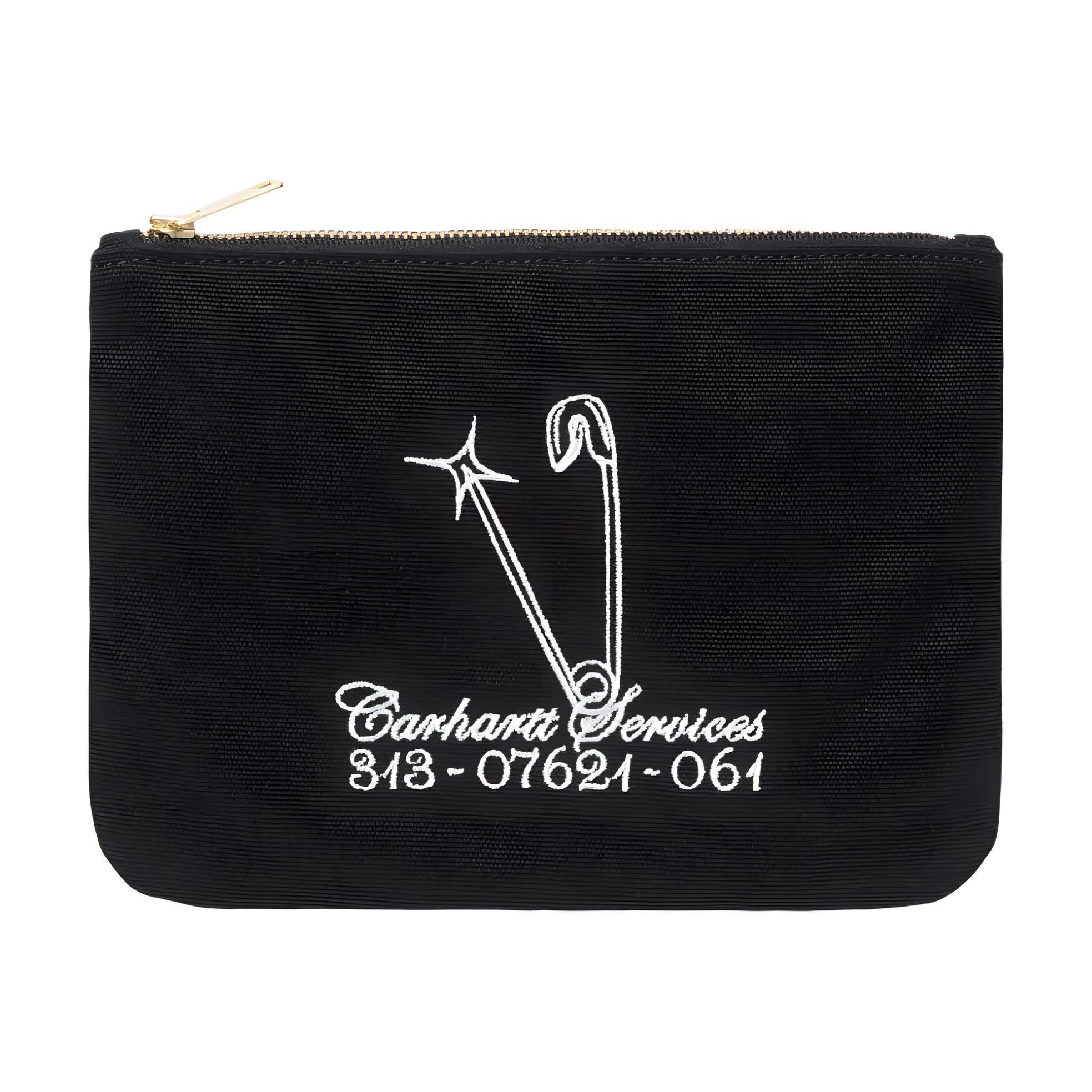 

Carhartt WIP Хлопковый кошелёк унисекс чёрно-белый, Black & White