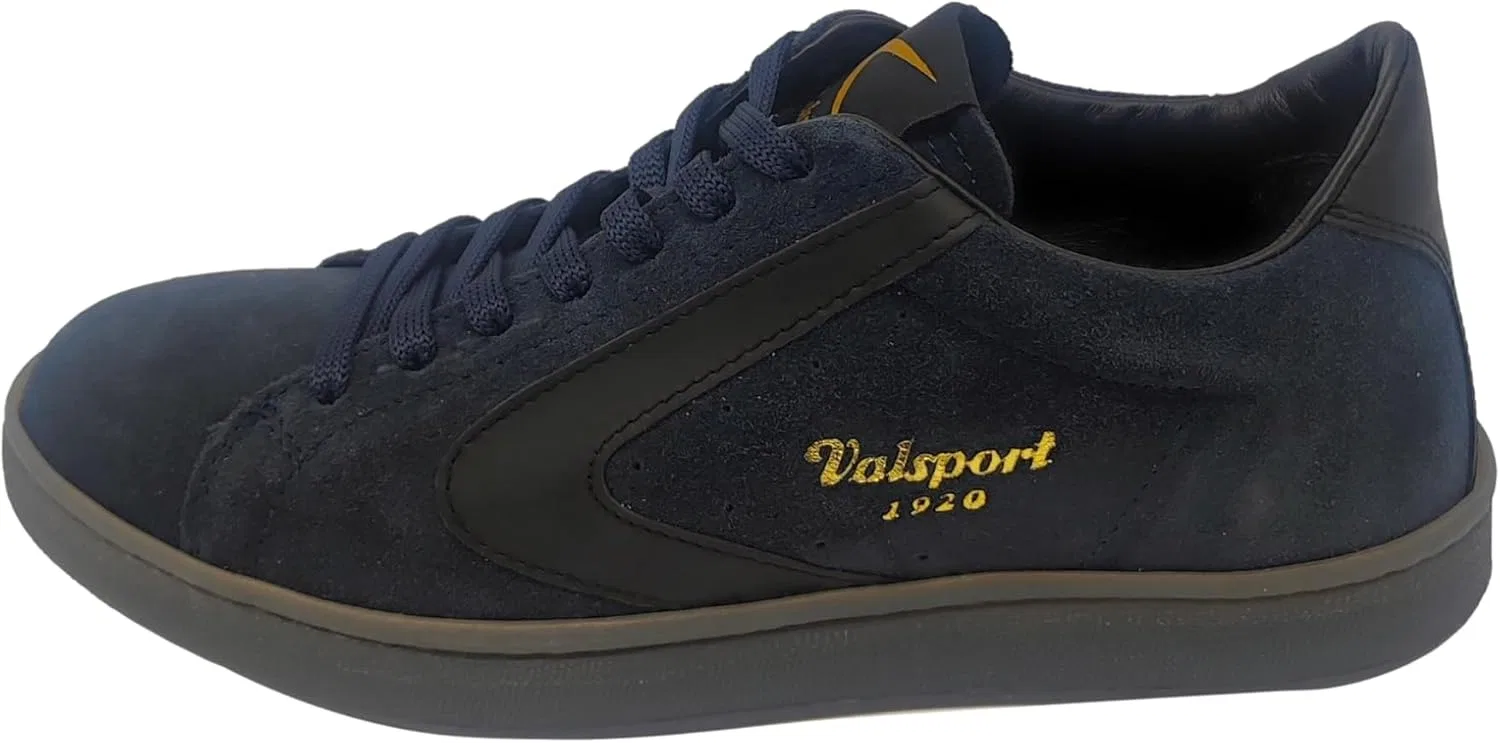 Кроссовки Valsport Tournament из замши с подошвой, темно-синего цвета