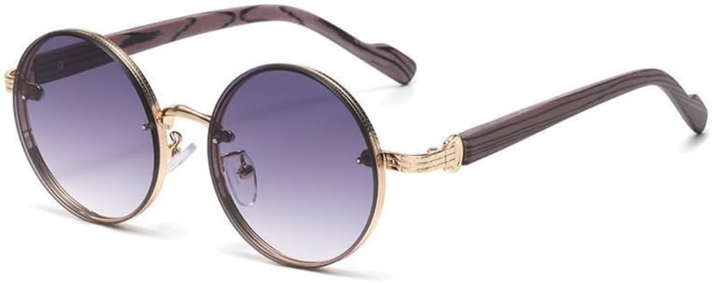 

Модные круглые солнцезащитные очки с классическим градиентом для активного отдыха на открытом воздухе, стильные, роскошные, в металлической оправе, с защитой от УФ-излучения UV400 HHZZYVY, Ttyj386-4