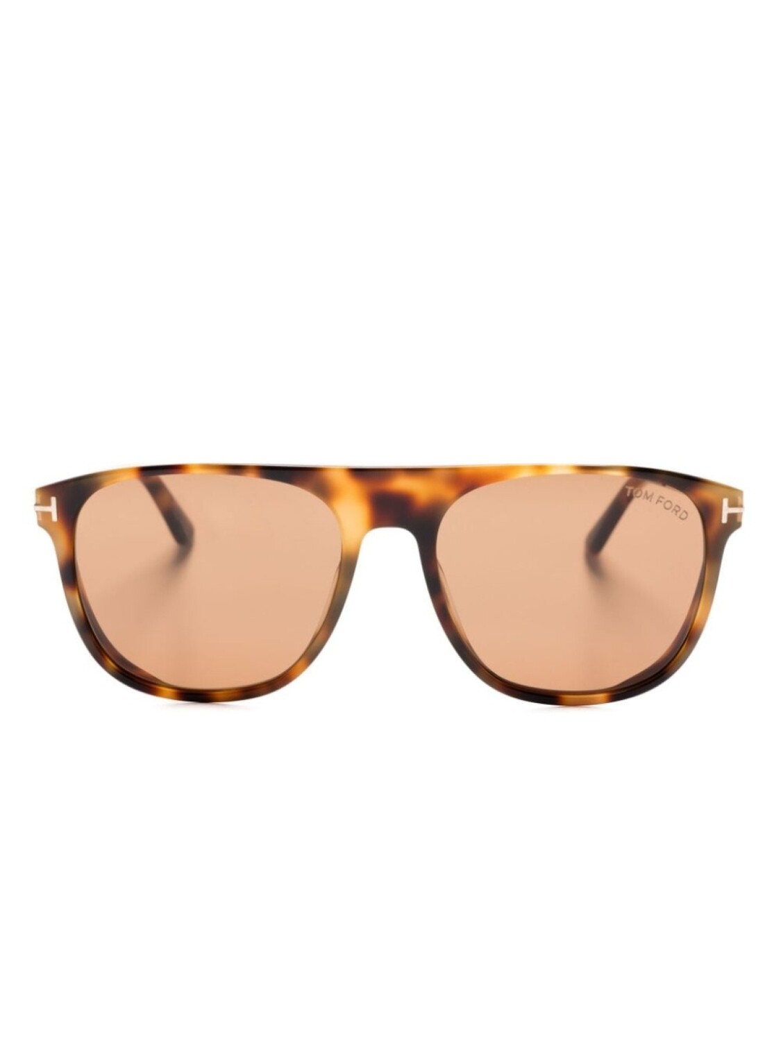 

TOM FORD Eyewear солнцезащитные очки Lionel трапециевидной формы, коричневый