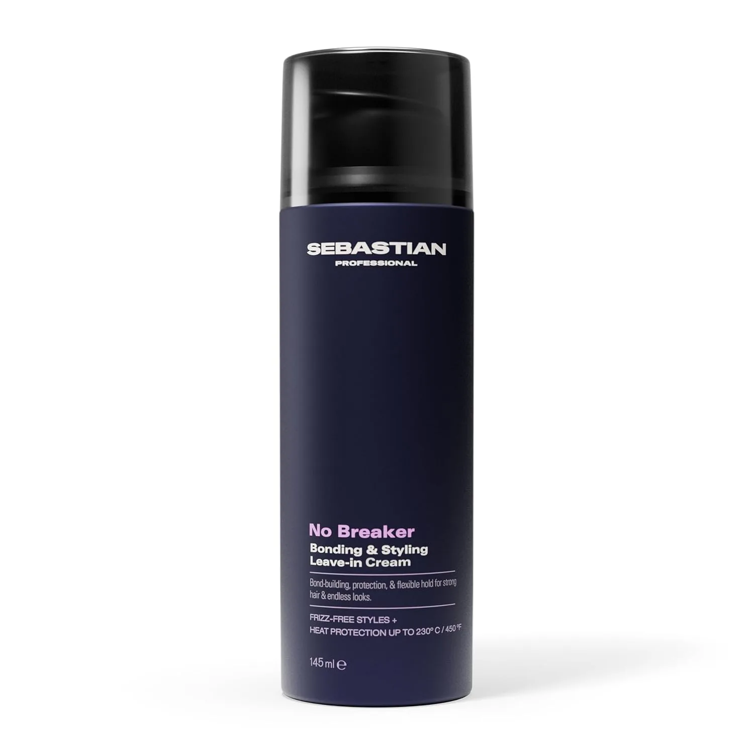 Sebastian Professional No Breaker Bonding & Styling Leave-In Cream, крем для укладки и интенсивного кондиционирования с термозащитой, 72 часа без пушистости и гибкая фиксация, 145 мл