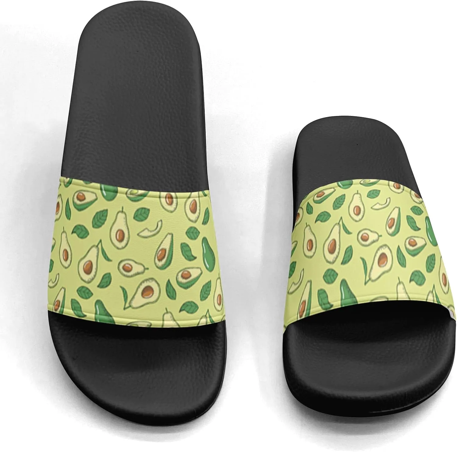 Сланцы-сандалии Avocado Design для женщин и мужчин, повседневные спортивные сандалии, для бассейна, душа, дома и улицы Generic — фото 4
