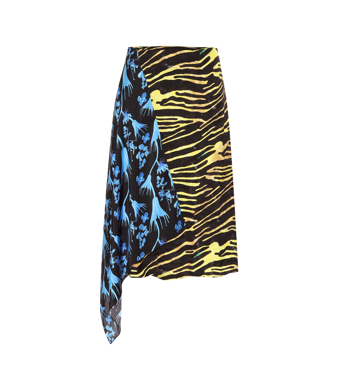 

Юбка миди с принтом Marine Serre, Amphibian Zebra