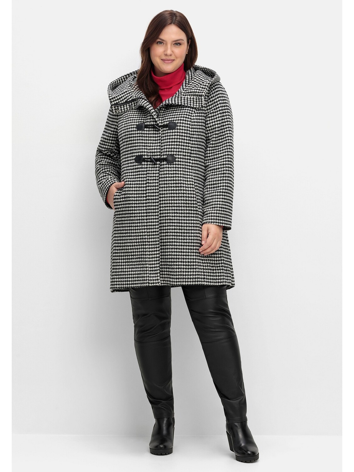 

Куртка sheego Dufflecoat, черный
