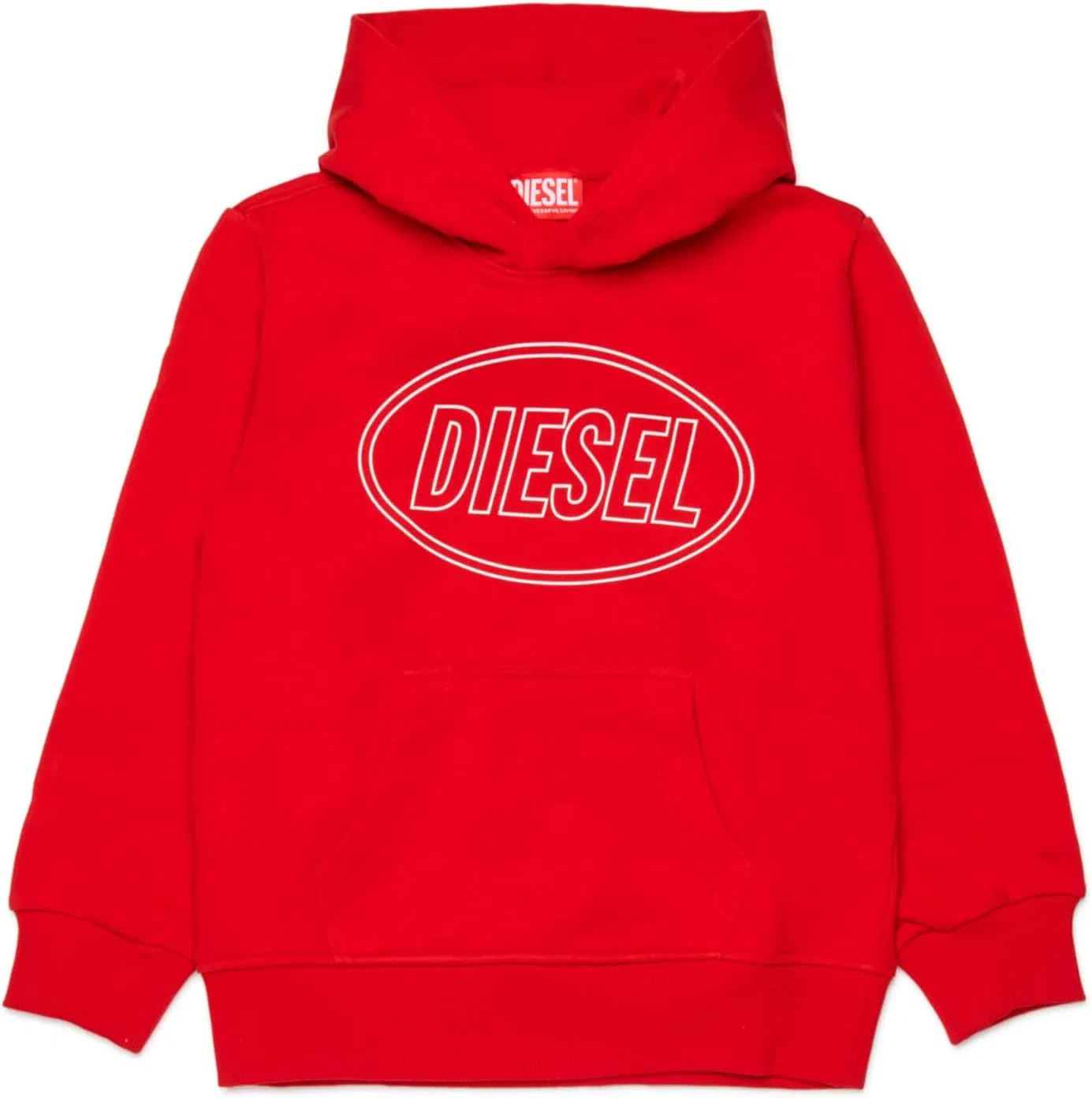 Худи для мальчиков с логотипом Diesel, красный