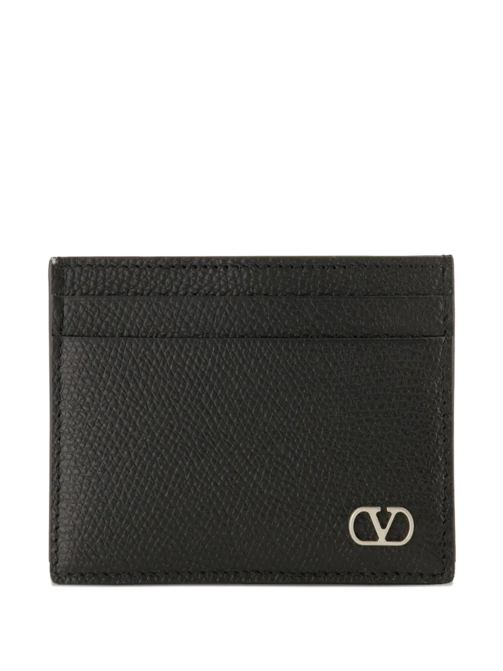 

Кардхолдер из кожи с логотипом VLogo Signature Valentino Garavani, черный