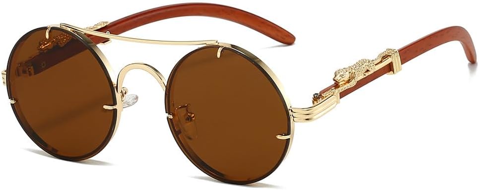 

Винтажные круглые солнцезащитные очки для мужчин, модные очки с двойной перемычкой, разноцветные солнцезащитные очки для женщин, ретро-стиль, роскошные солнцезащитные очки generic, C1-17926