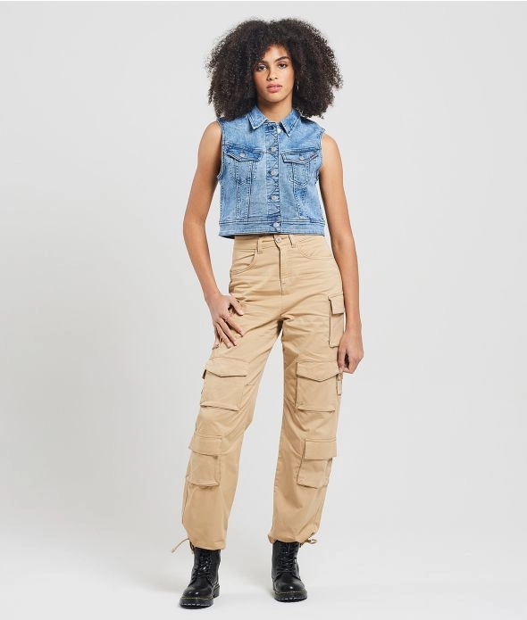 

Тканевые брюки Eileen Retro Jeans, бежевый