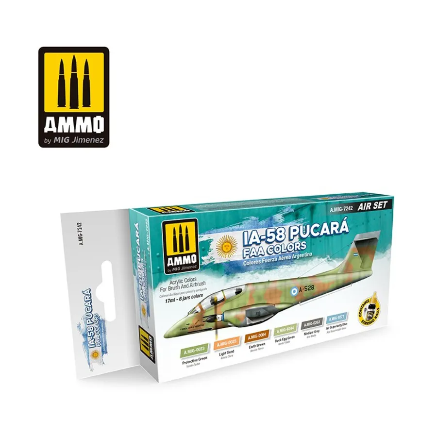 

IA-58 Пукара Цвета ФАУ, Acrylic Paint Sets