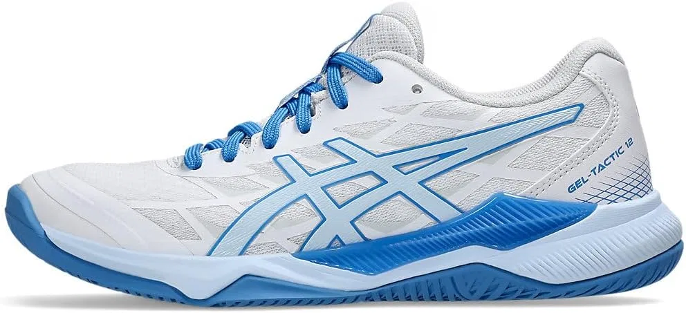 Кроссовки ASICS Gel-Tactic 12, White Light Blue — фото 3