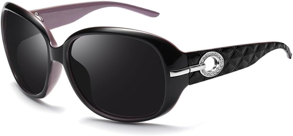 

Женские поляризованные солнцезащитные очки UV400 с поликарбонатной оправой, мужские защитные очки для вечеринок и путешествий, солнцезащитные очки с антибликовым козырьком JWMSXYQR, Black Purple Gray