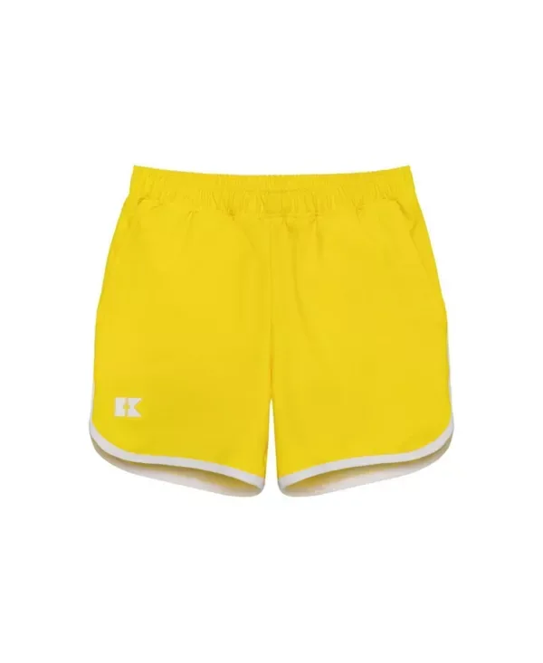 Ретро суперкороткие шорты для корта Courtside Kids, Yellow