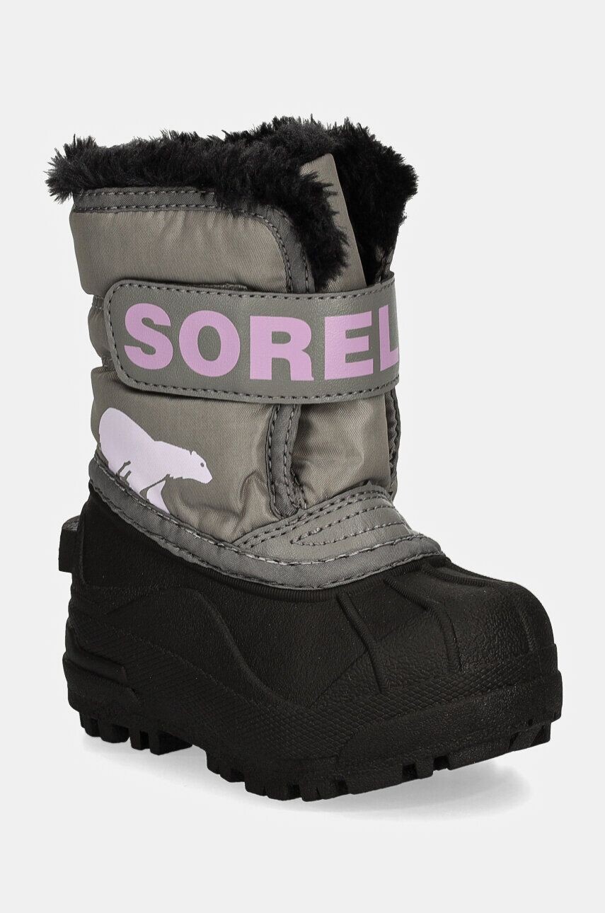 

Детские зимние ботинки Sorel TODDLER SNOW COMMAND, серый