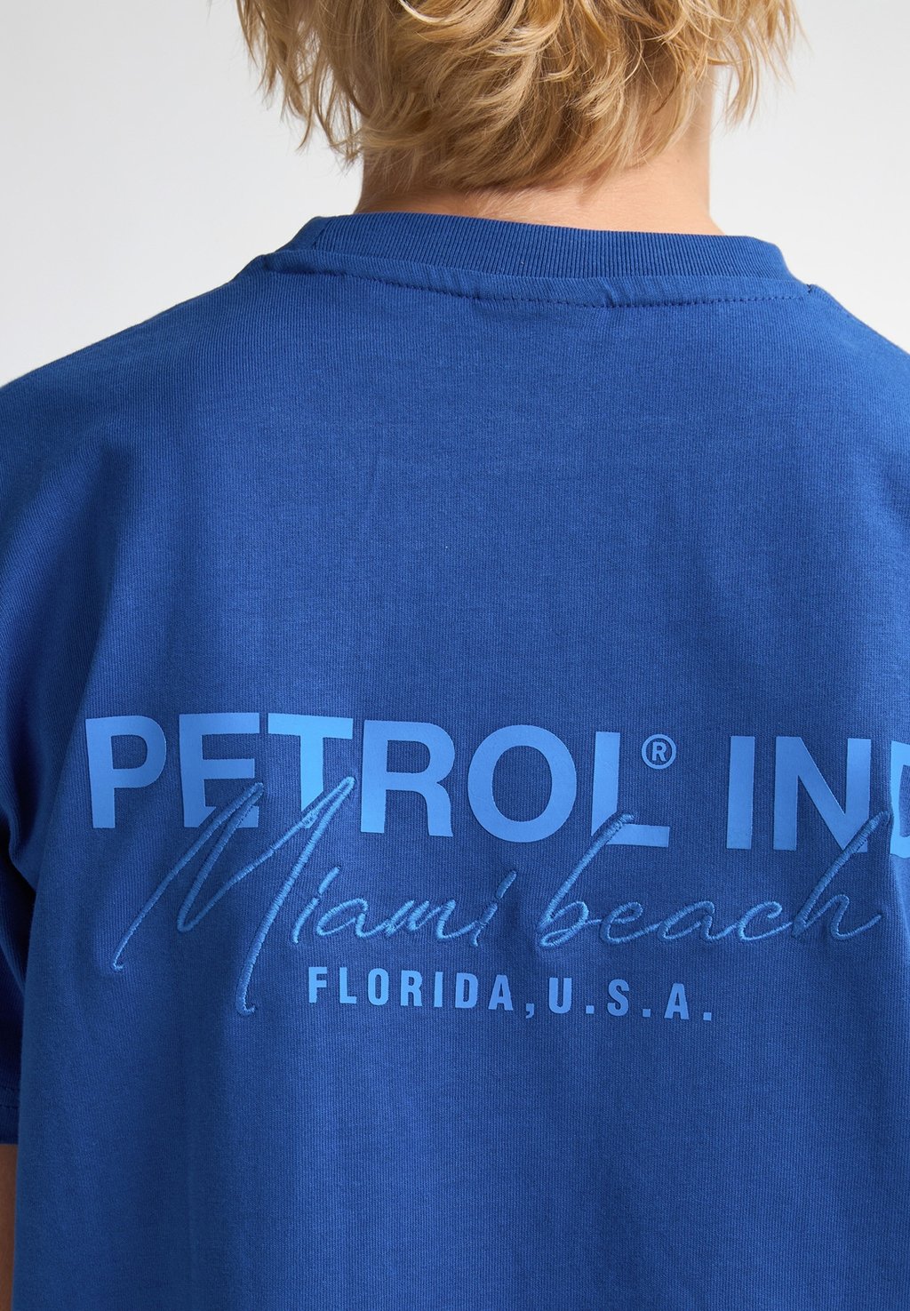 Футболка с принтом BACK PRINT OCEANPOINT Petrol Industries, цвет Imperial Blue — фото 4