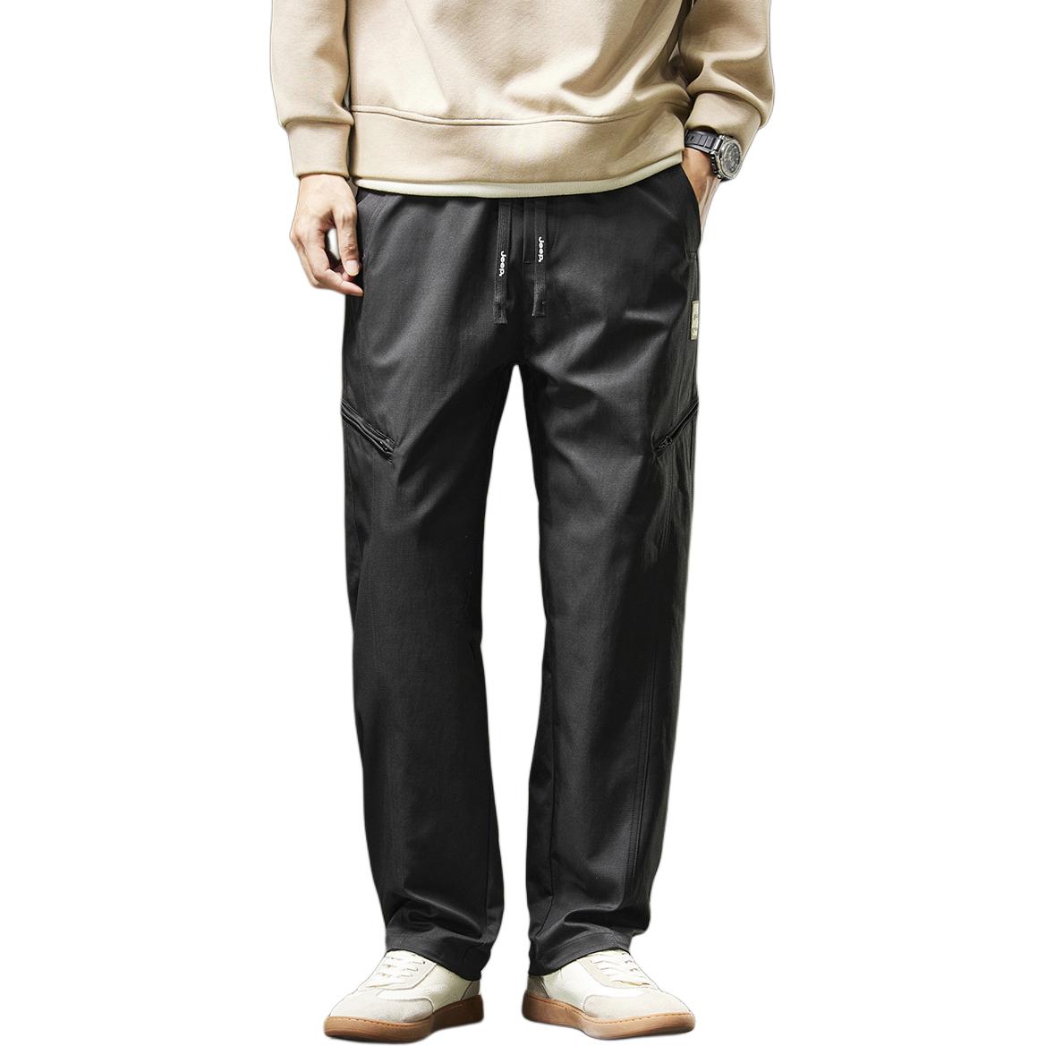 

Повседневные брюки Unisex Moderate Straight Fit Jeep, p166-pure черный[jeep]