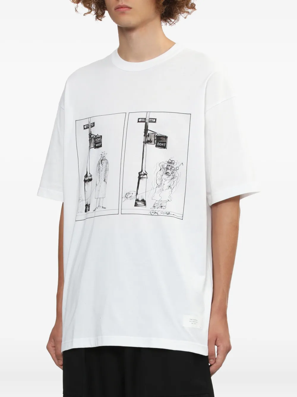

Футболка с принтом Comme des Garçons Homme, белый