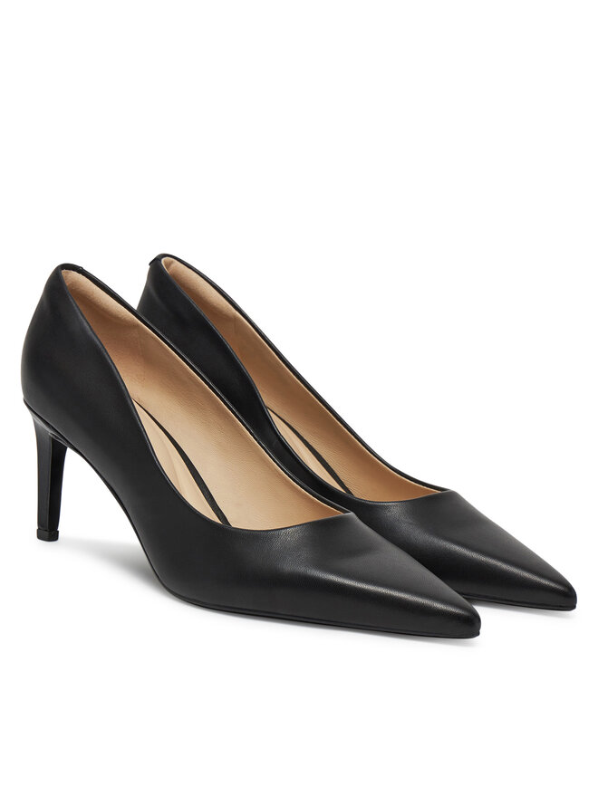 Туфли на высоком каблуке Pump 70 Pointy Hw Bar Lth HW0HW02561 Calvin Klein, черный — фото 2