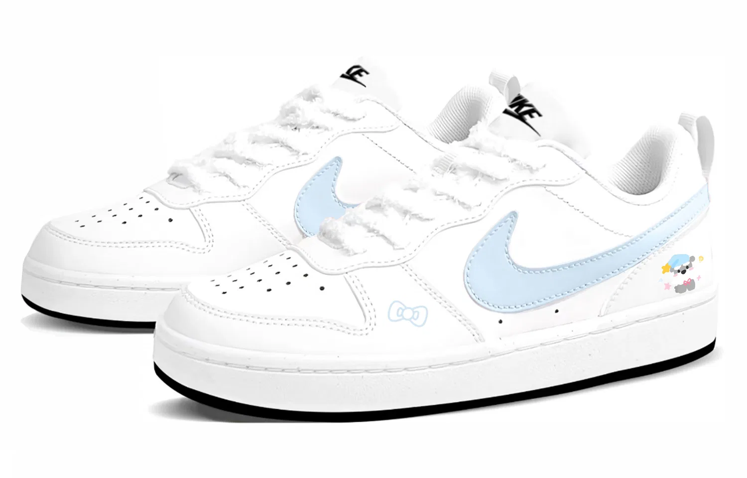 Кроссовки для скейтбординга Court Borough 2 Kids, унисекс Nike, Blue — фото 4