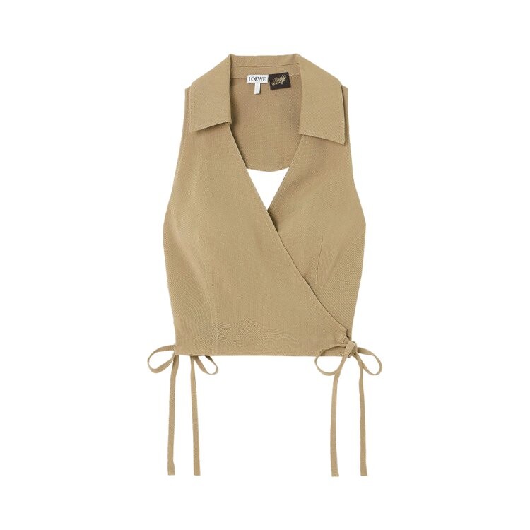 

Топ Loewe Paula's Ibiza Wrap Top, коричневый