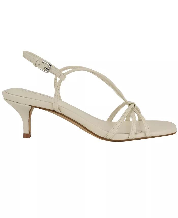 Женские босоножки Poeta Kitten Heel Strappy Dress Sandals Calvin Klein, слоновая кость/кремовый — фото 2