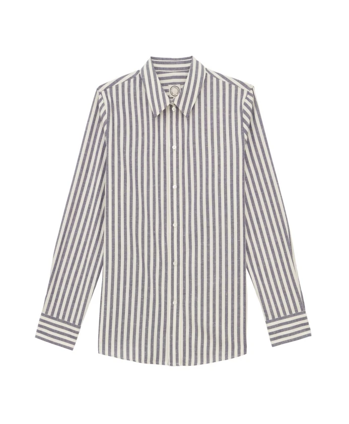 

Хлопковая рубашка Мартина Ines De La Fressange Paris, синий