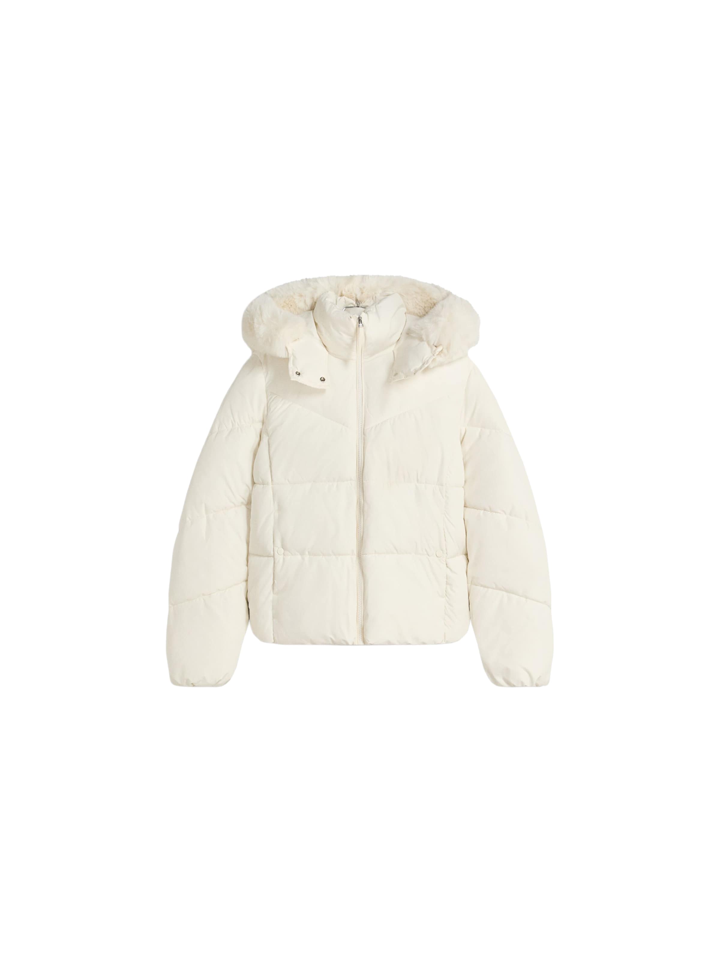 

Bershka Зимняя куртка в пастельно-желтом цвете