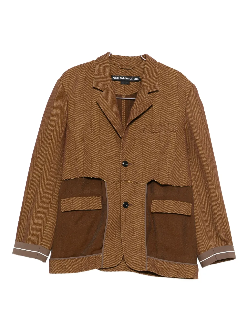 

Блейзер наизнанку из прозрачной ткани Andersson Bell, коричневый
