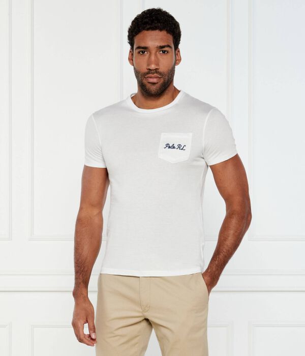 

Футболки Custom slim fit Polo Ralph Lauren, белый