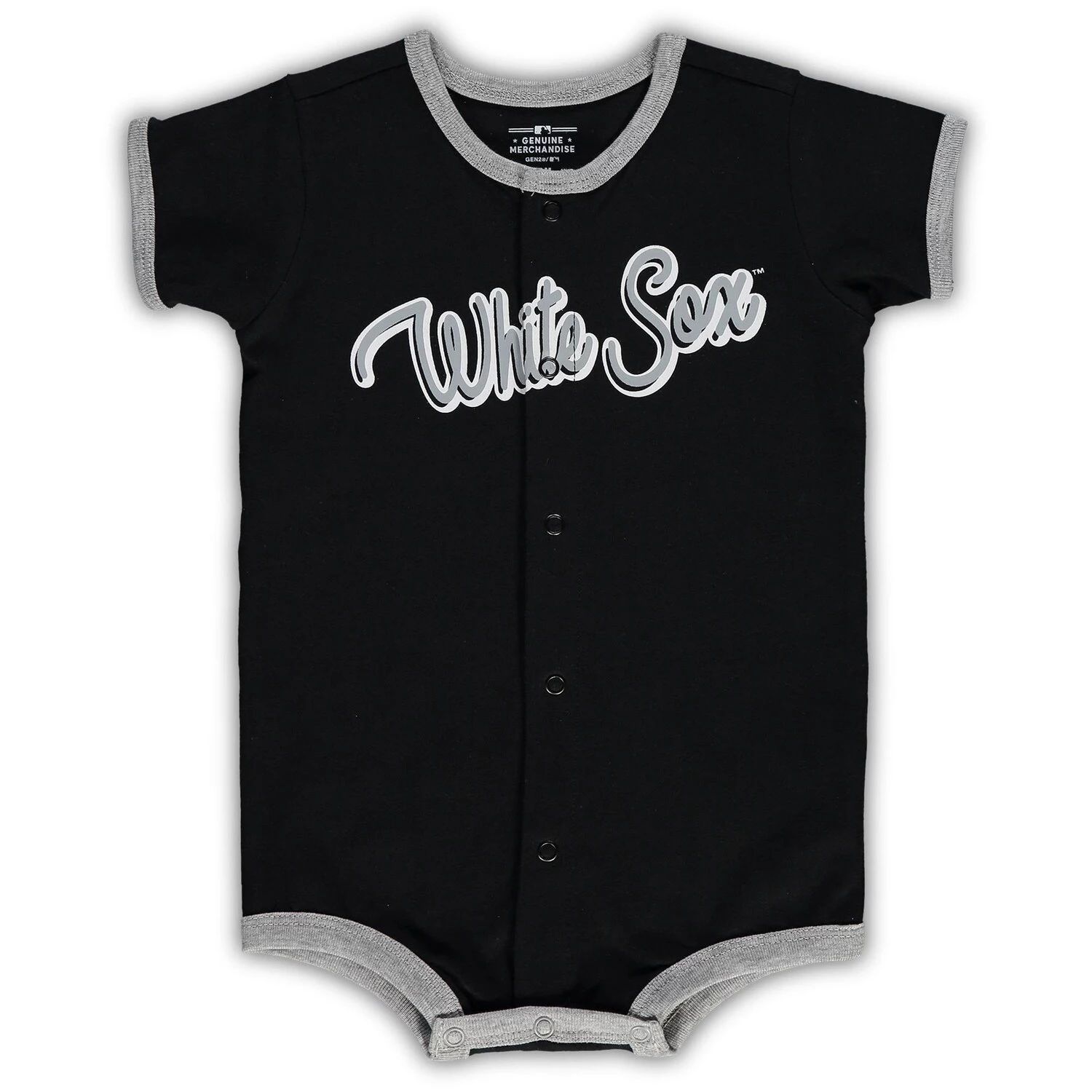 

Черный комбинезон для младенцев Chicago White Sox Power Hitter Outerstuff