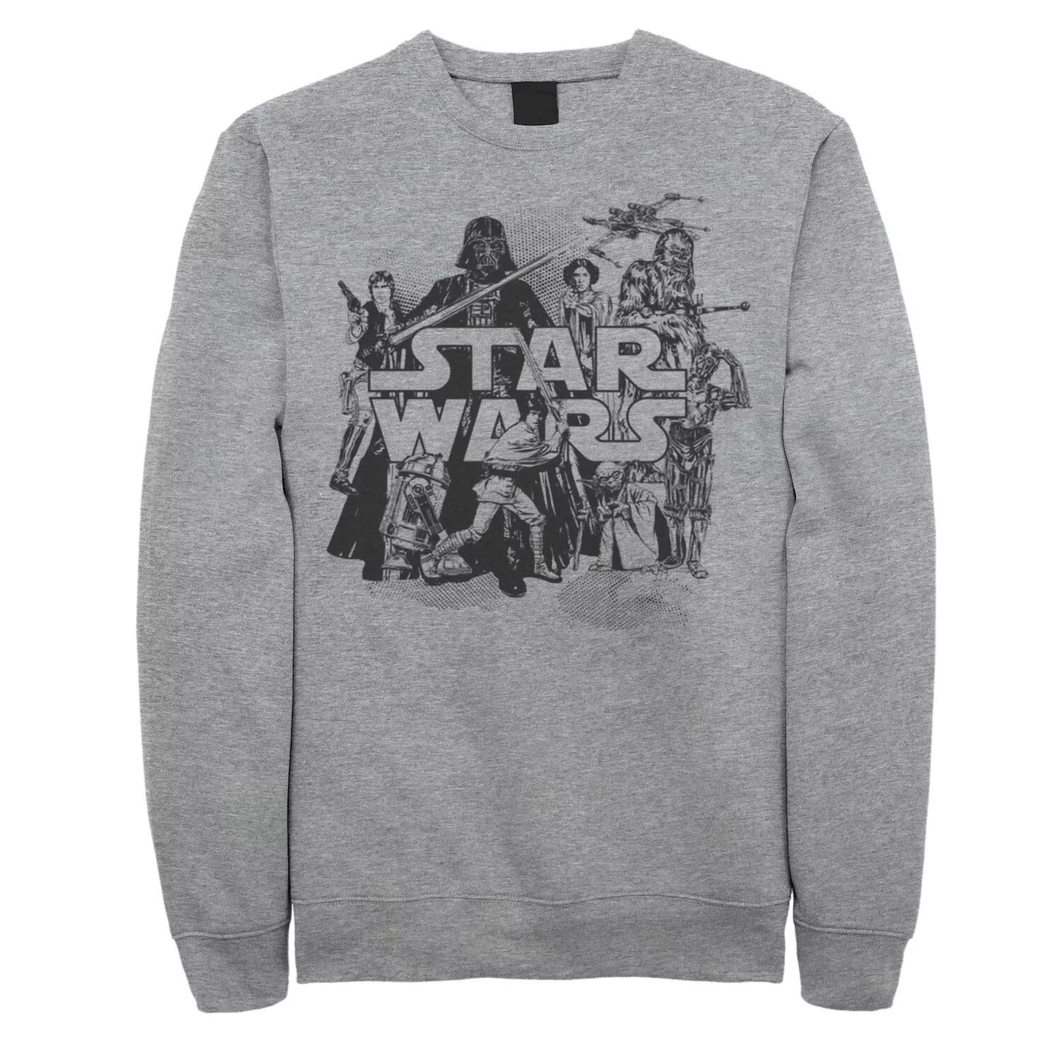 

Мужской свитшот с изображением коллажа Star Wars