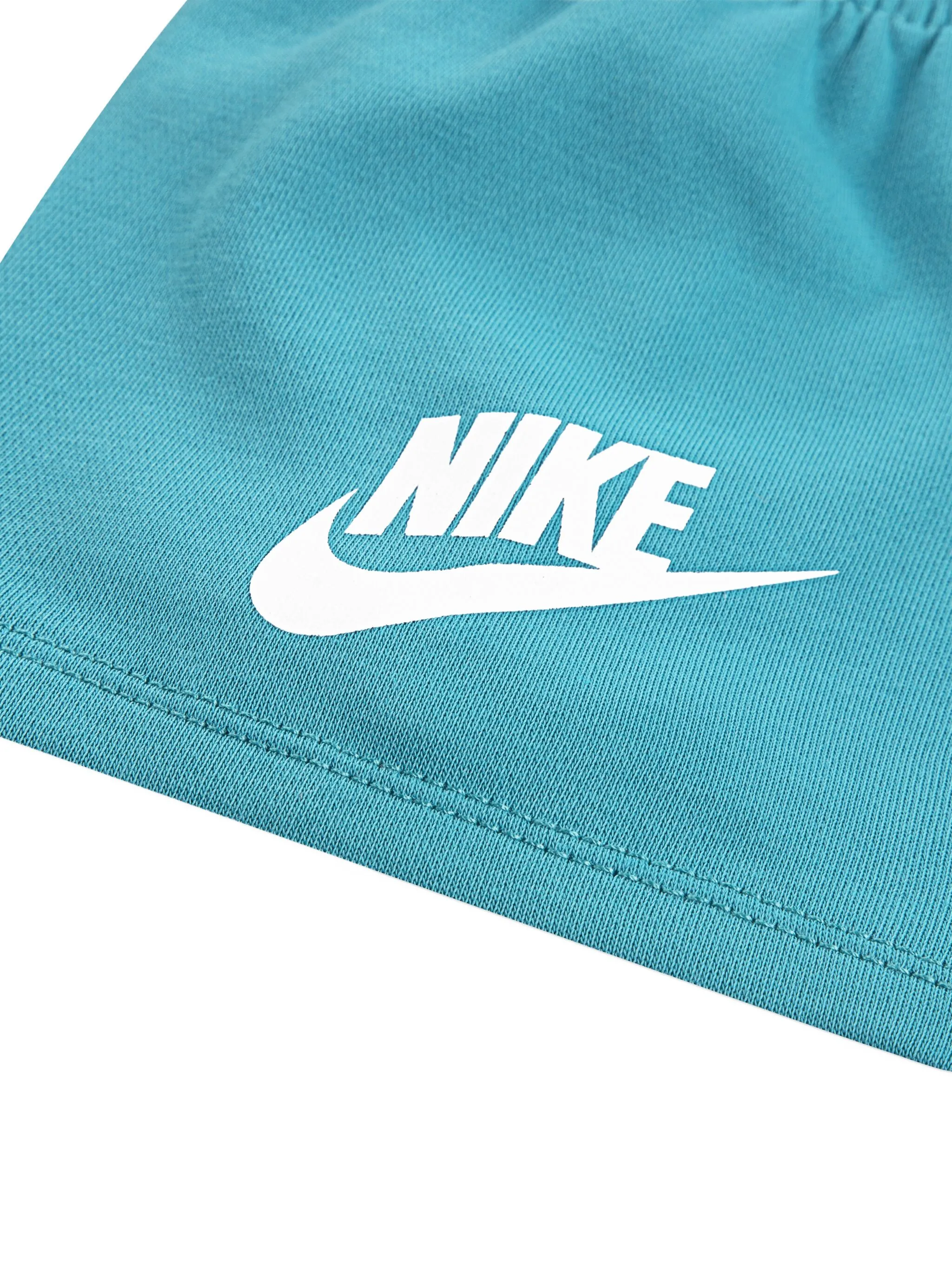 Комплект из футболки и шортов с вышитым логотипом Nike Kids, синий — фото 3