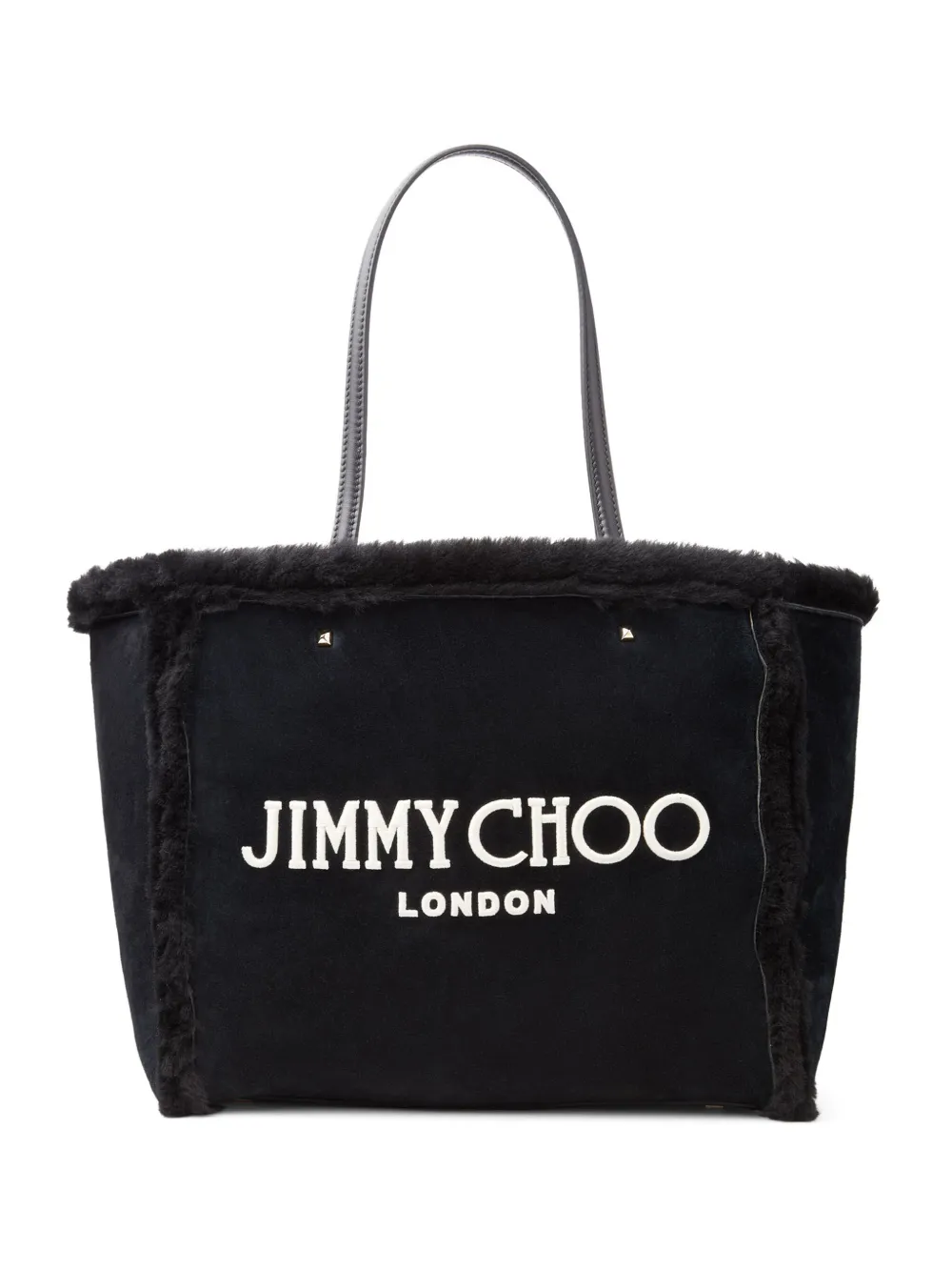 

Сумка-тоут Avenue из овчины JIMMY CHOO, черный