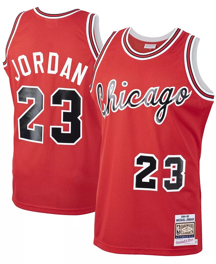 

Мужская майка Michael Jordan Red Chicago Bulls 1984-85 Hardwood Classics Rookie, подлинная Mitchell & Ness