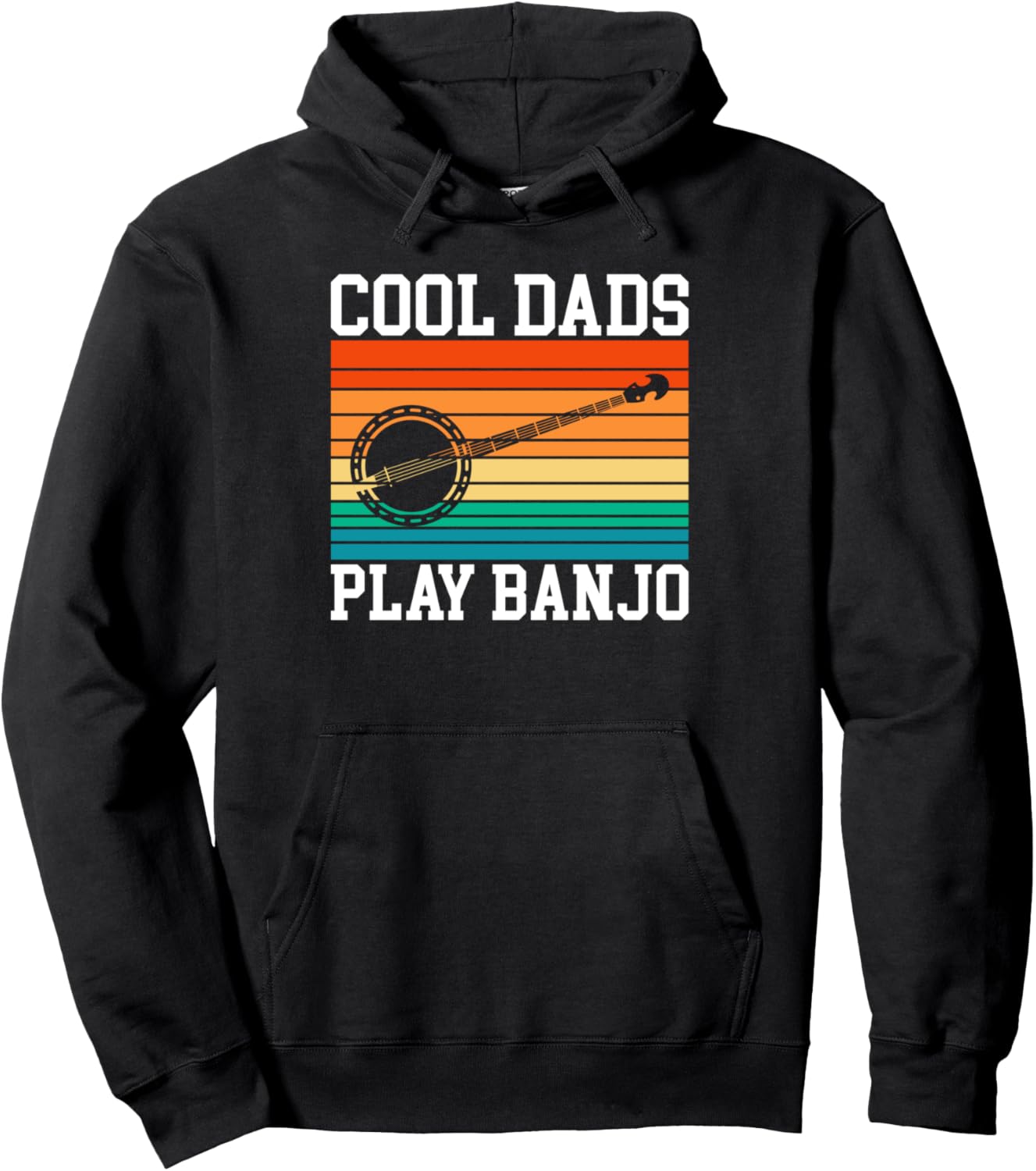

Толстовка Крутой папа играет на банджо Banjo Gifts, черный