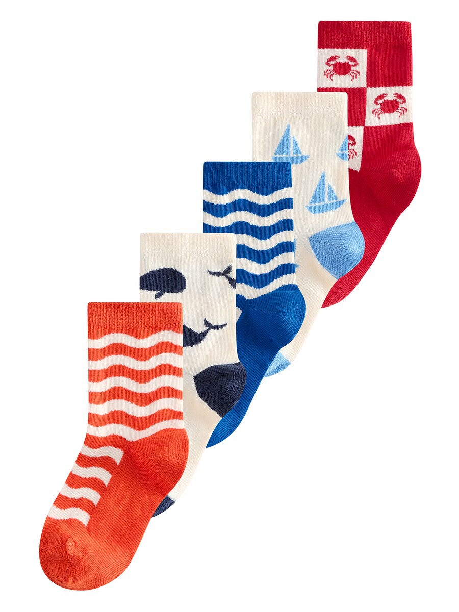

Носки Next, цвет Navy/Orange/Red/White