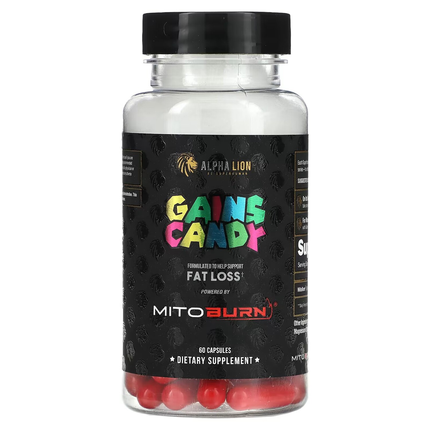 

Gains Candy, MitoBurn, 60 капсул Alpha Lion