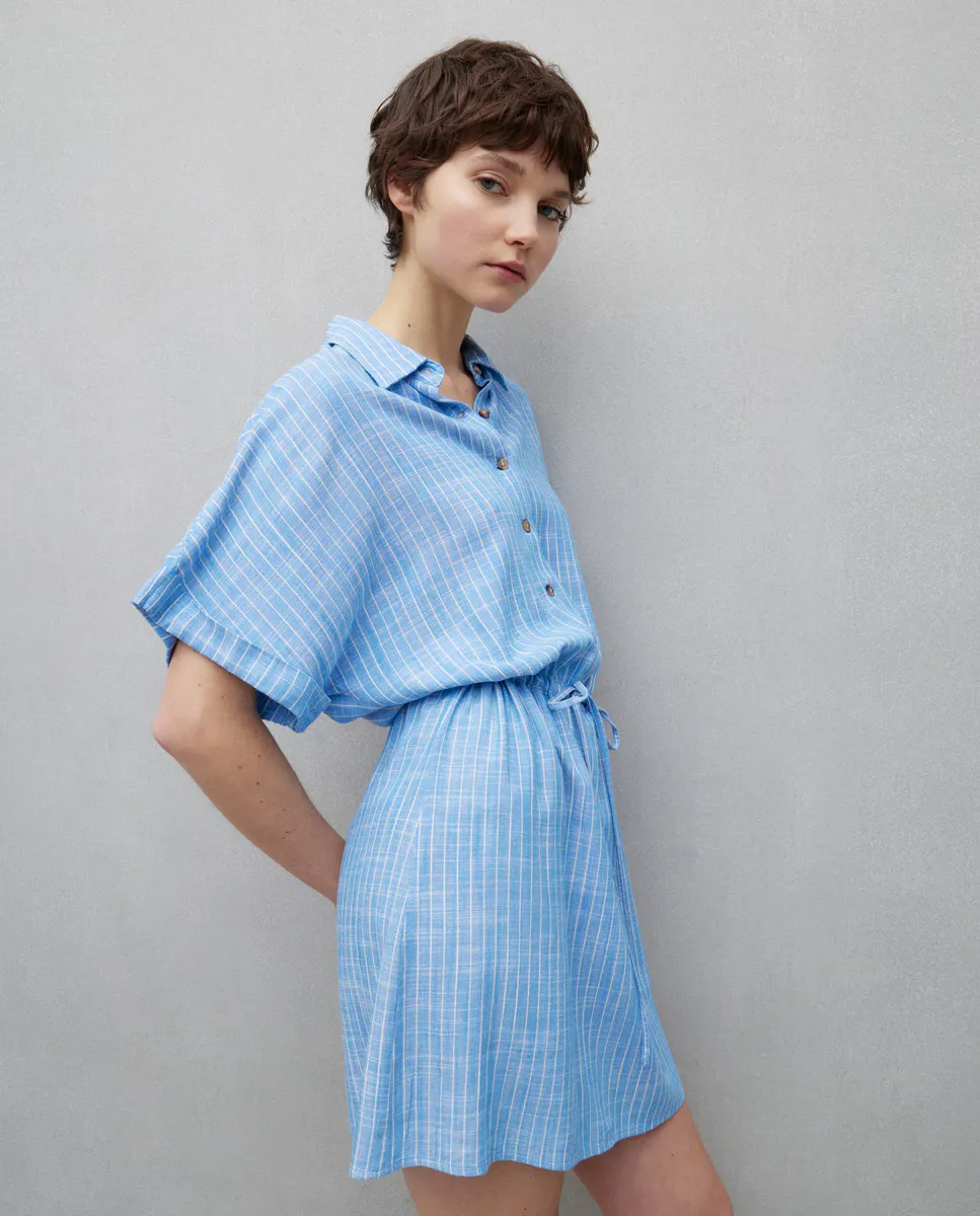 

Короткое платье с поясом Easy Wear, синий