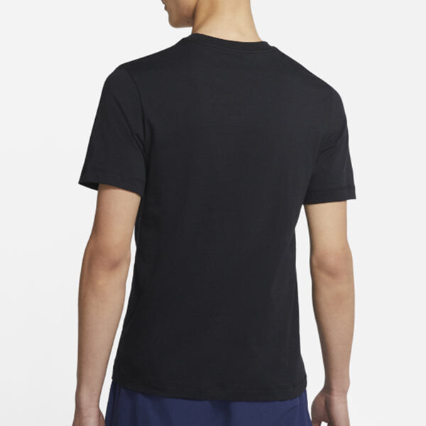 Футболка printing sports round neck short sleeve black Nike, черный — фото 4